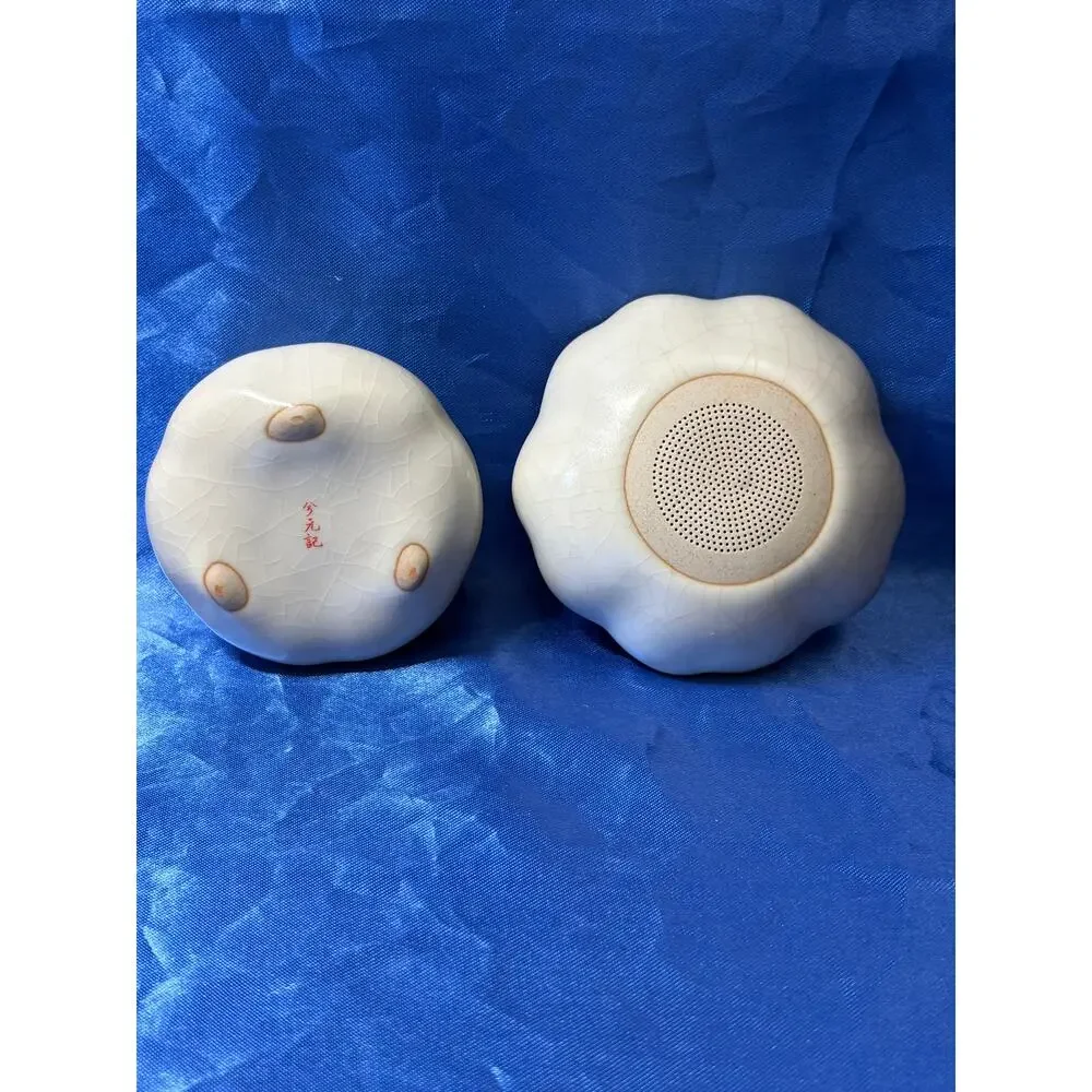 Ruyao Cracked Glazed Teapot Set with Creamer and Tea Strainer Dish